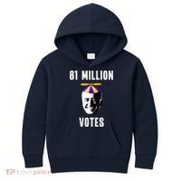 81 Million Votes Anti Biden Funny Political Kids Hoodie thumb 0