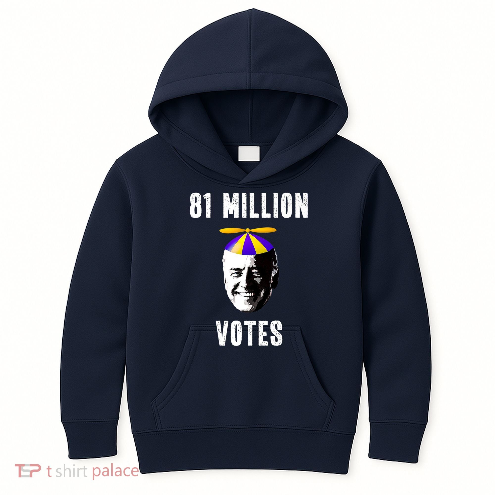 81 Million Votes Anti Biden Funny Political Kids Hoodie