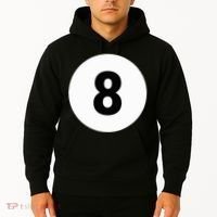 8 Pool Ball 8 Billiards Costume Halloween Group Matching Hoodie thumb 2