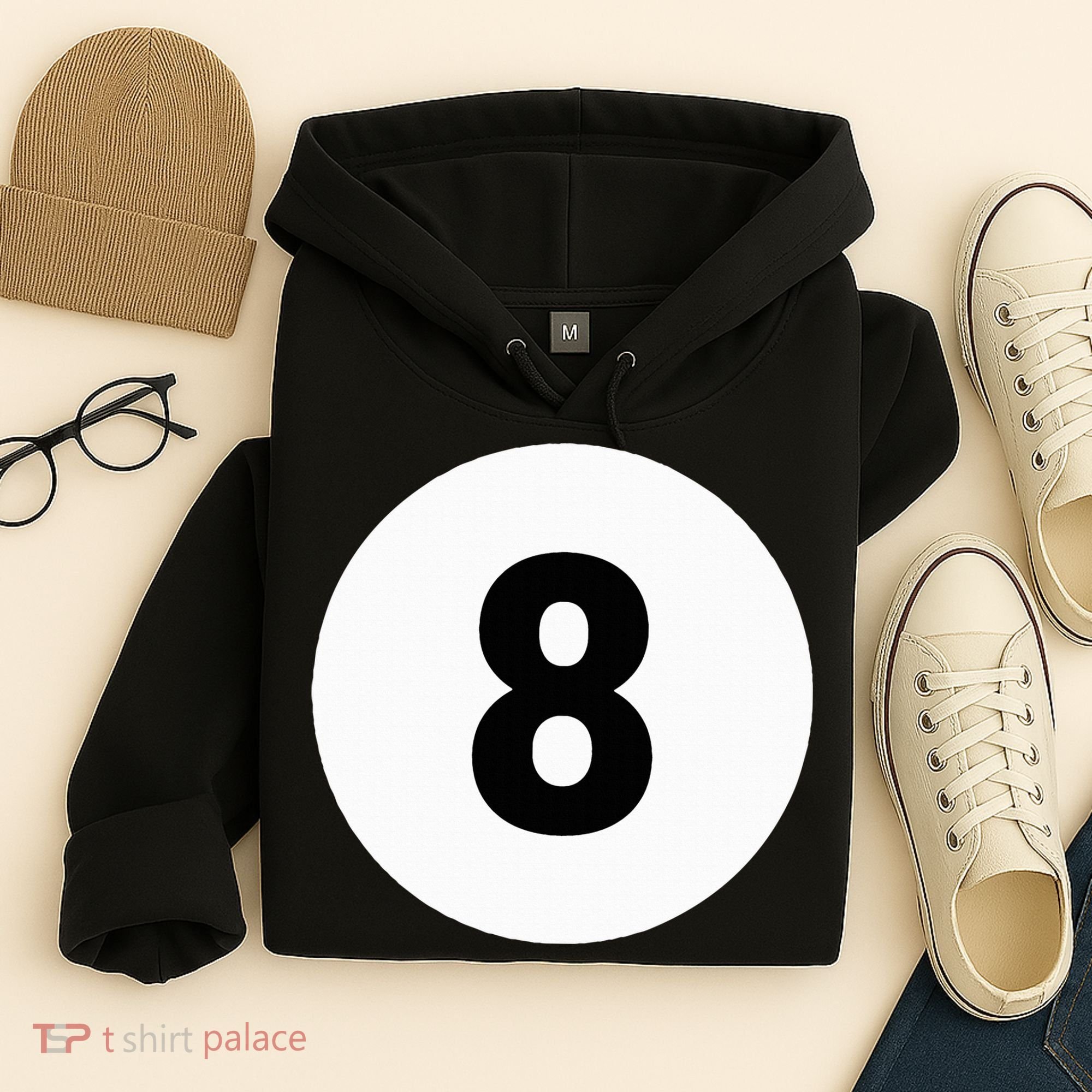 8 Pool Ball 8 Billiards Costume Halloween Group Matching Hoodie