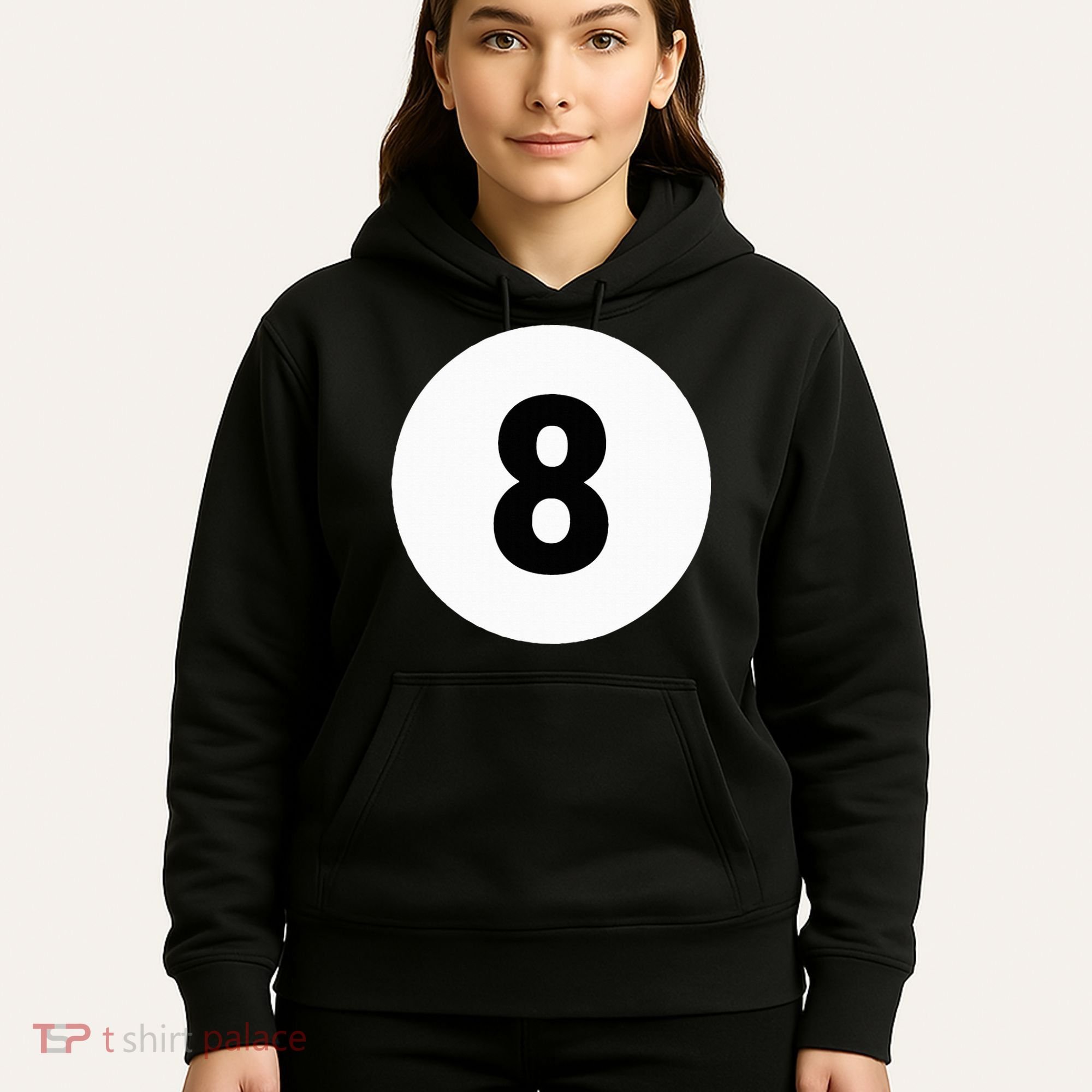 8 Pool Ball 8 Billiards Costume Halloween Group Matching Hoodie
