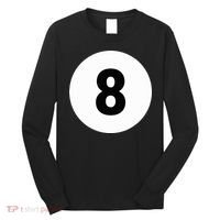 8 Pool Ball 8 Billiards Costume Halloween Group Matching Long Sleeve Shirt thumb 0