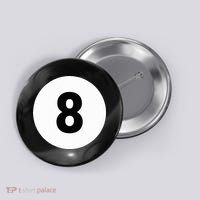 8 Pool Ball 8 Billiards Costume Halloween Group Matching Button thumb 0