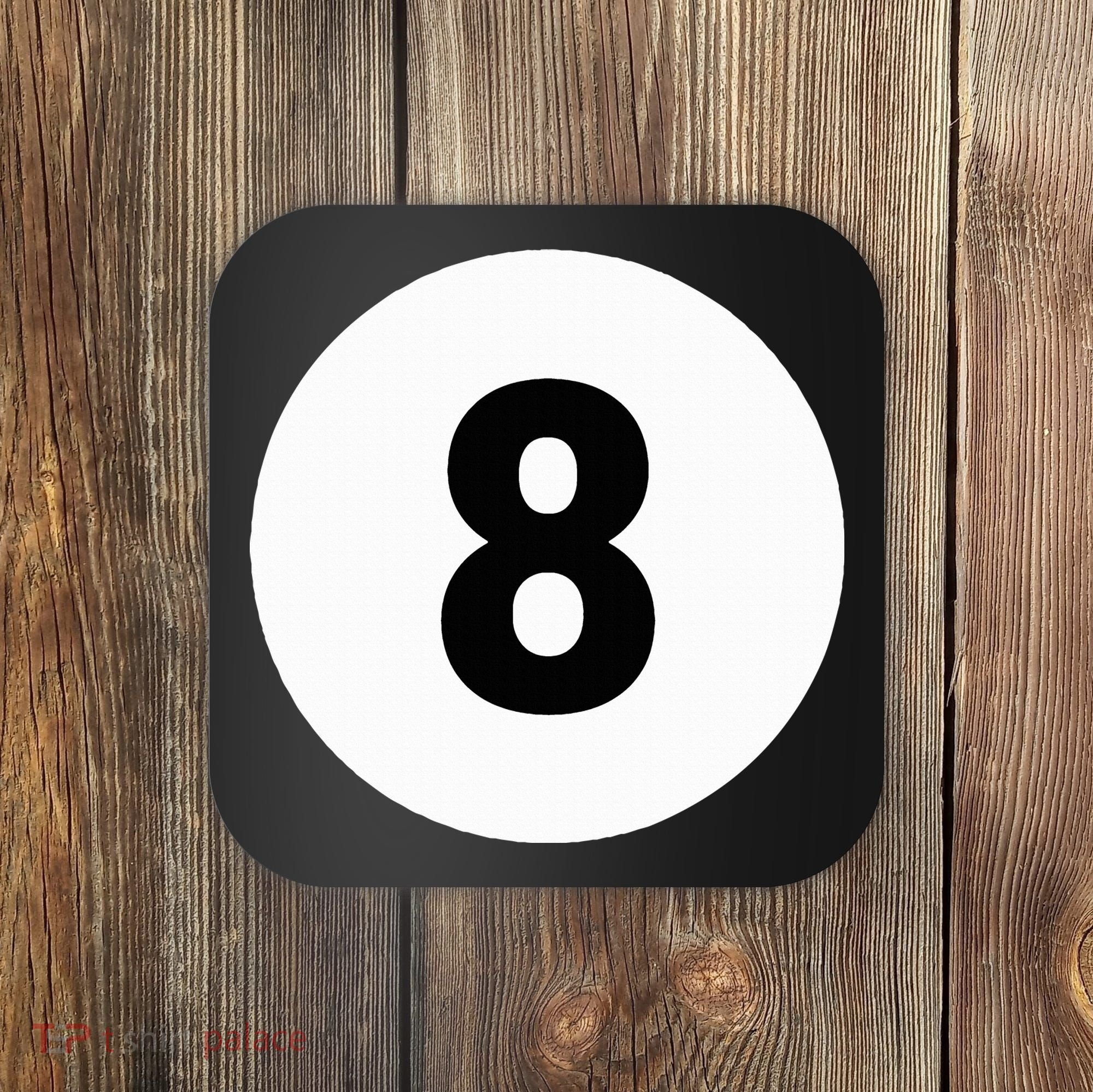 8 Pool Ball 8 Billiards Costume Halloween Group Matching Coaster