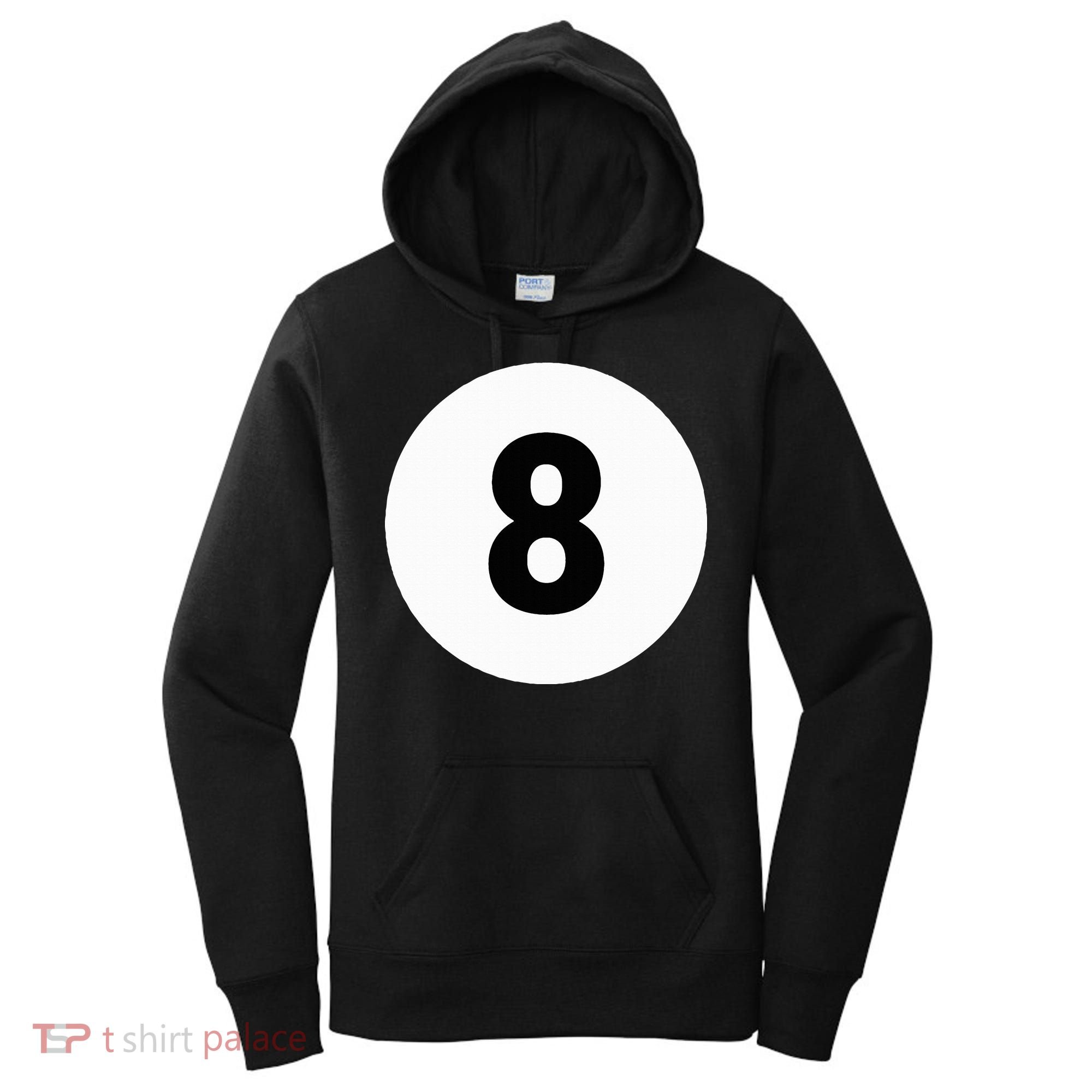 8 Pool Ball 8 Billiards Costume Halloween Group Matching Women's Hoodie