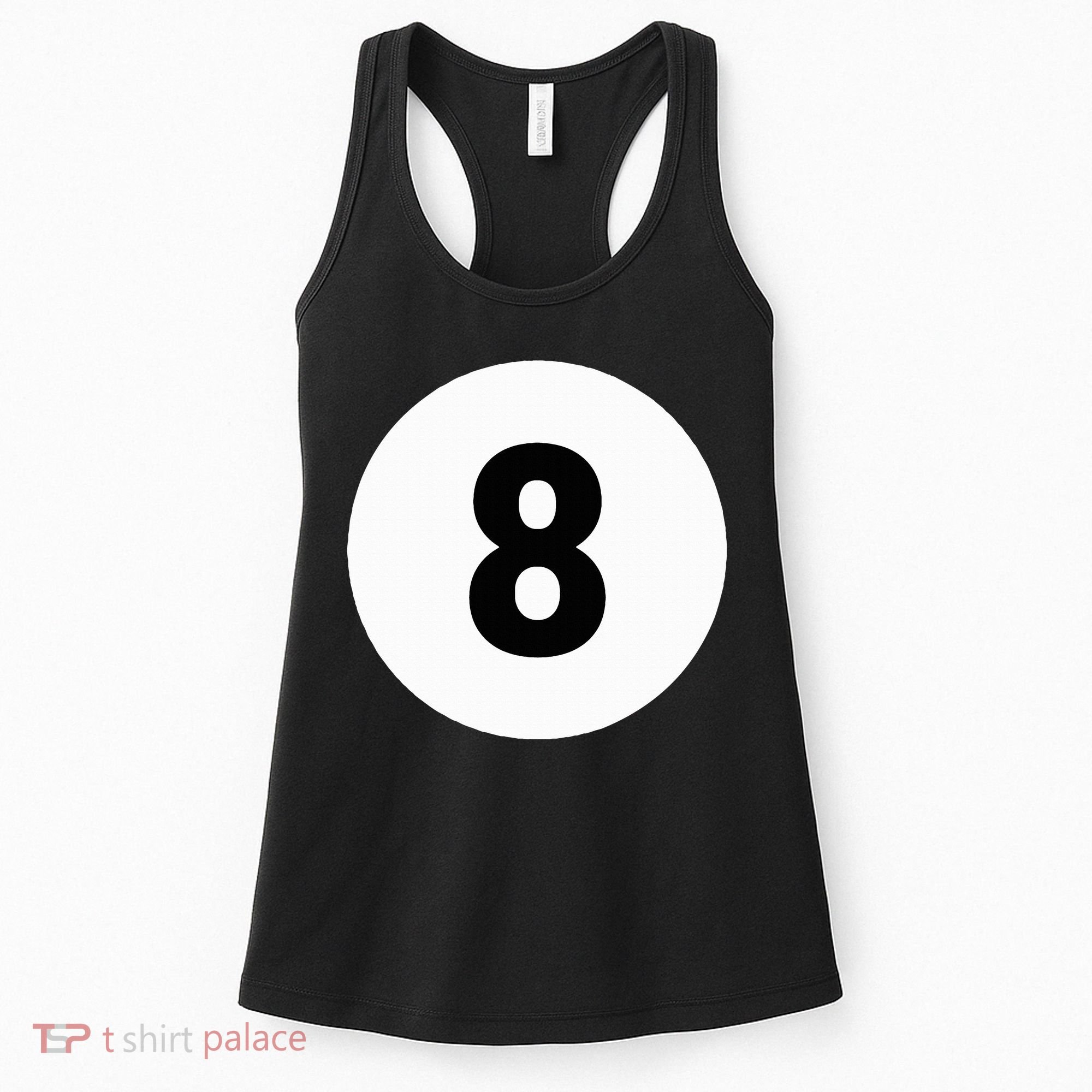 8 Pool Ball 8 Billiards Costume Halloween Group Matching Women's Tank Top