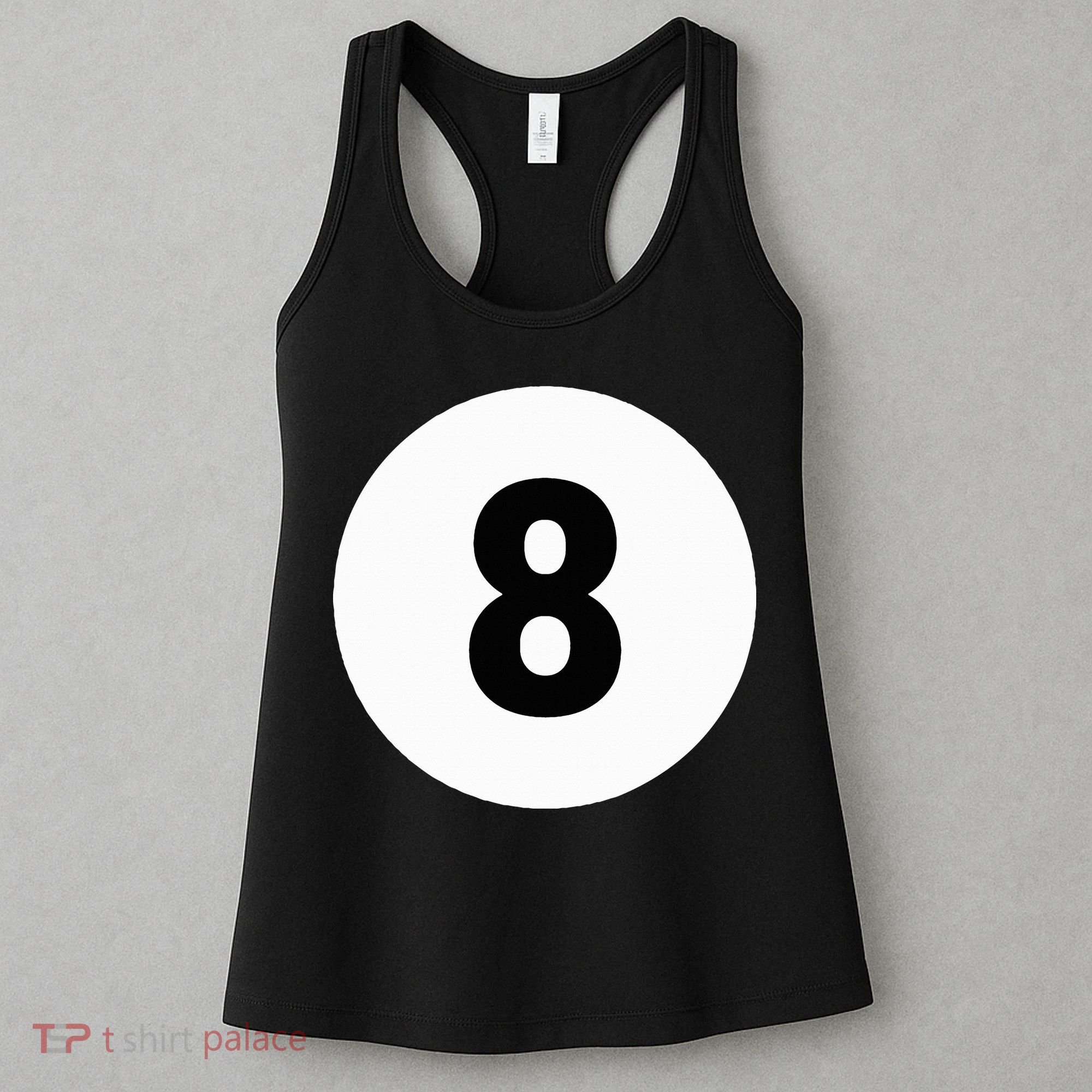8 Pool Ball 8 Billiards Costume Halloween Group Matching Women's Tank Top