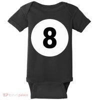 8 Pool Ball 8 Billiards Costume Halloween Group Matching Baby Bodysuit thumb 0