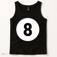 8 Pool Ball 8 Billiards Costume Halloween Group Matching Tank Top thumb 2