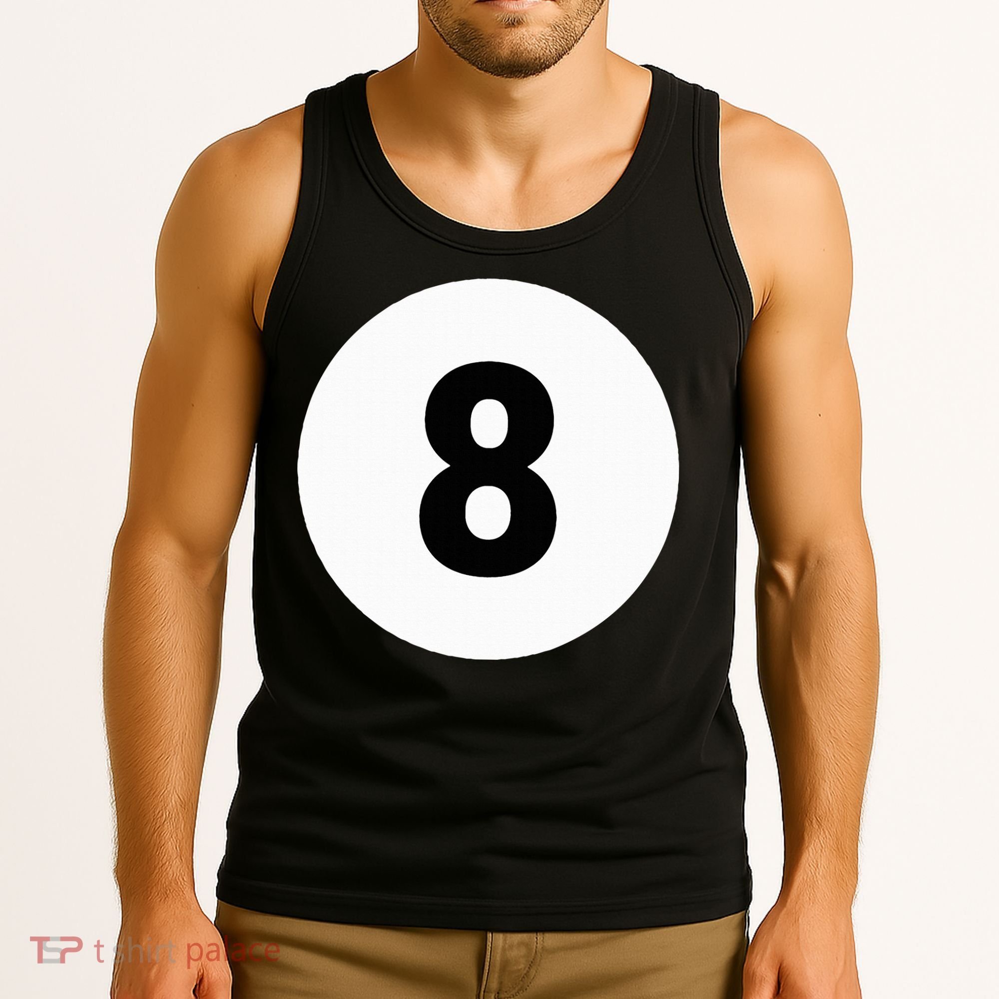 8 Pool Ball 8 Billiards Costume Halloween Group Matching Tank Top