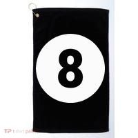 8 Pool Ball 8 Billiards Costume Halloween Group Matching Golf Towel thumb 0