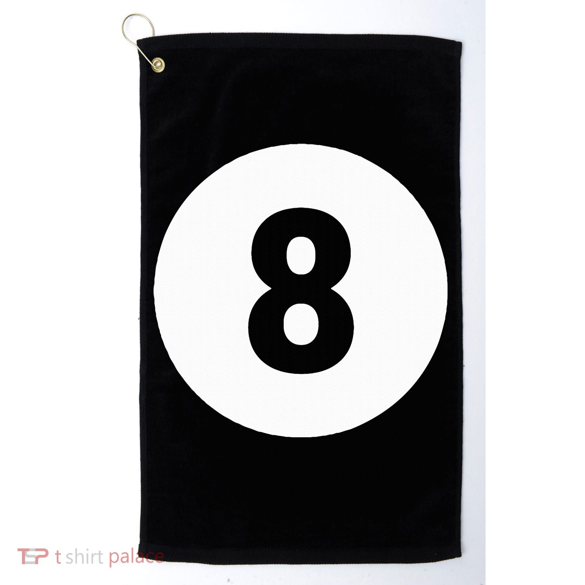 8 Pool Ball 8 Billiards Costume Halloween Group Matching Golf Towel