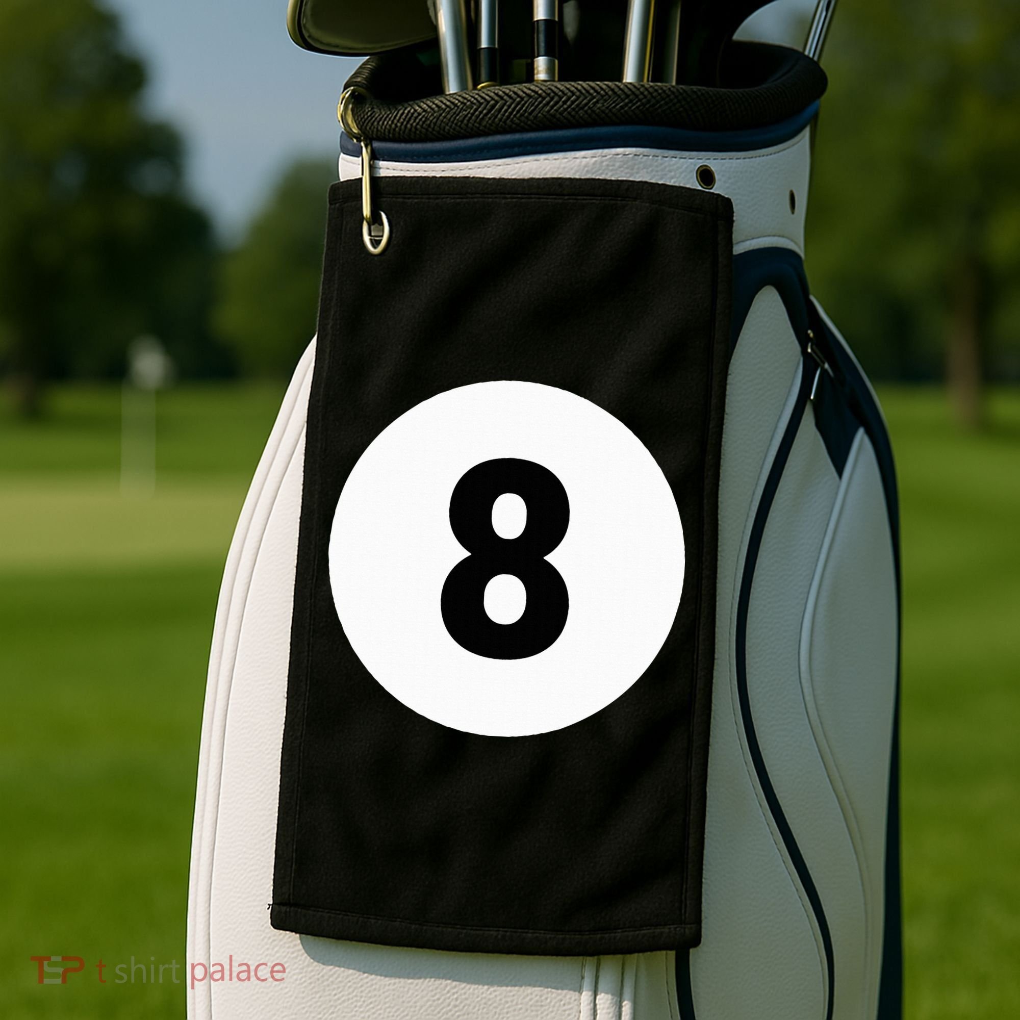 8 Pool Ball 8 Billiards Costume Halloween Group Matching Golf Towel