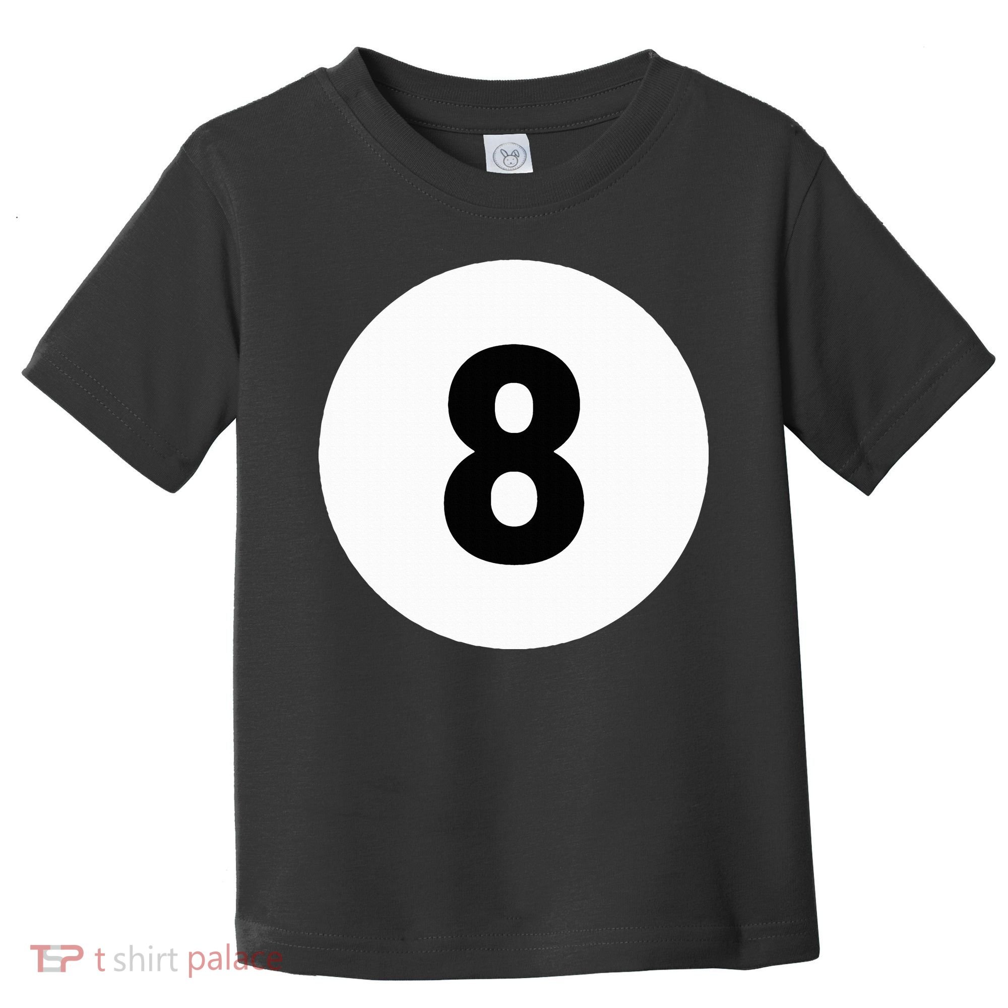 8 Pool Ball 8 Billiards Costume Halloween Group Matching Toddler T-Shirt