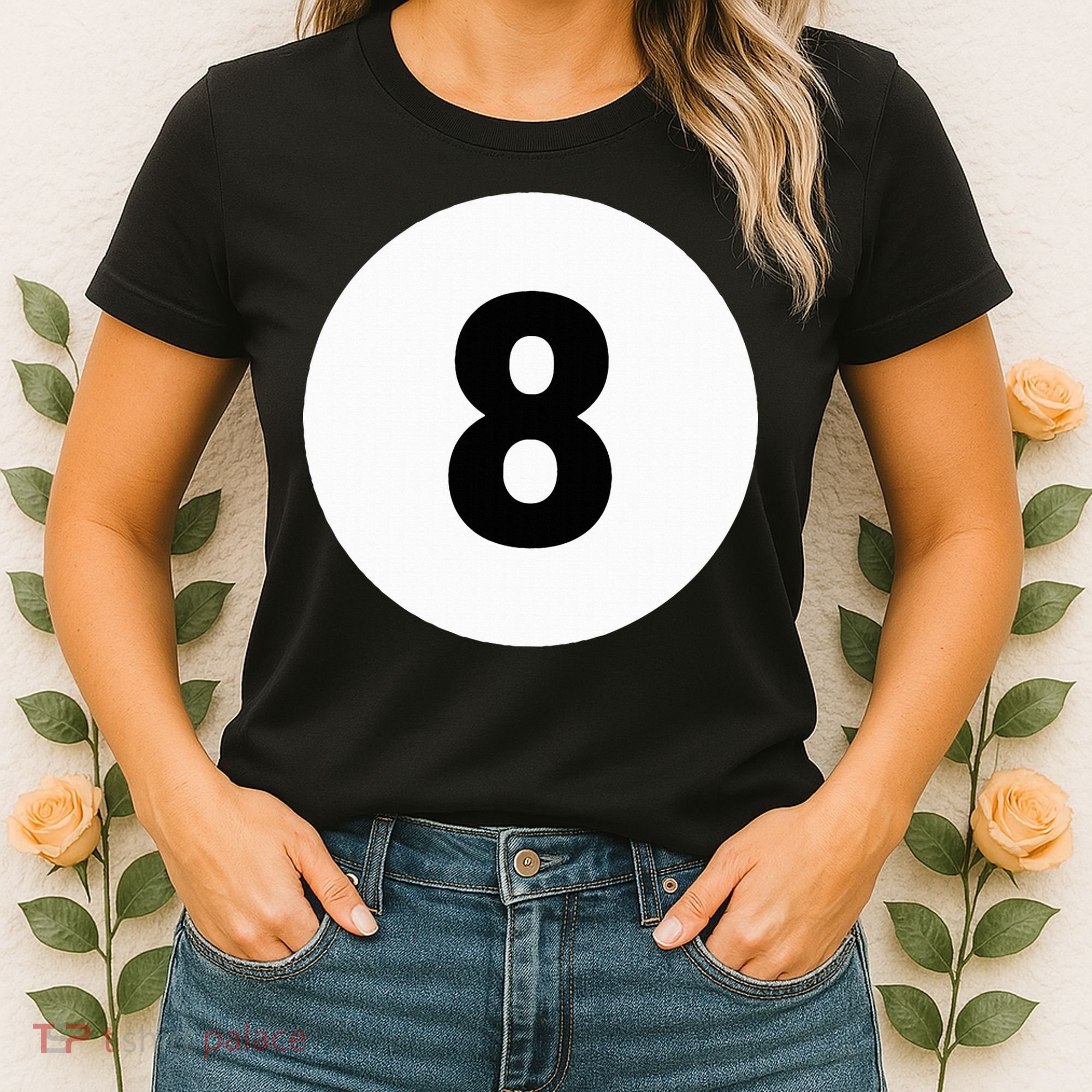 8 Pool Ball 8 Billiards Costume Halloween Group Matching Women's T-Shirt