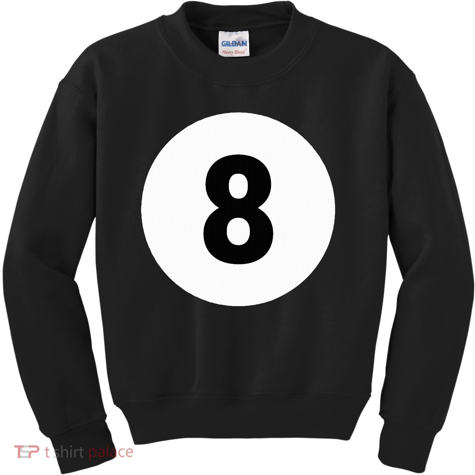 8 Pool Ball 8 Billiards Costume Halloween Group Matching Kids Sweatshirt