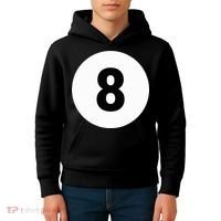 8 Pool Ball 8 Billiards Costume Halloween Group Matching Kids Hoodie thumb 4