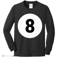 8 Pool Ball 8 Billiards Costume Halloween Group Matching Kids Long Sleeve Shirt thumb 0