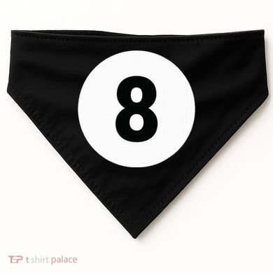 8 Pool Ball 8 Billiards Costume Halloween Group Matching USA-Made Doggie Bandana