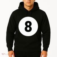 8 Pool Ball 8 Billiards Costume Halloween Group Matching Hoodie thumb 2