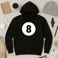 8 Pool Ball 8 Billiards Costume Halloween Group Matching Hoodie thumb 3