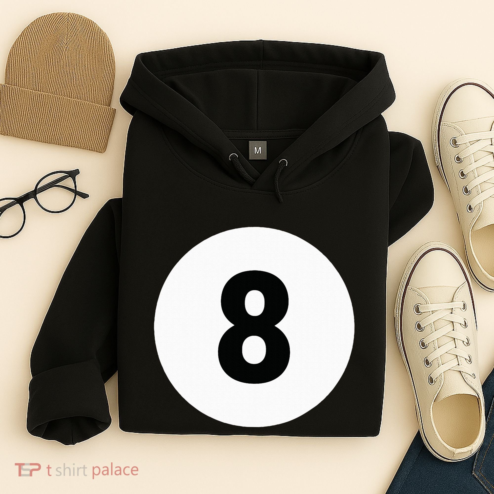 8 Pool Ball 8 Billiards Costume Halloween Group Matching Hoodie