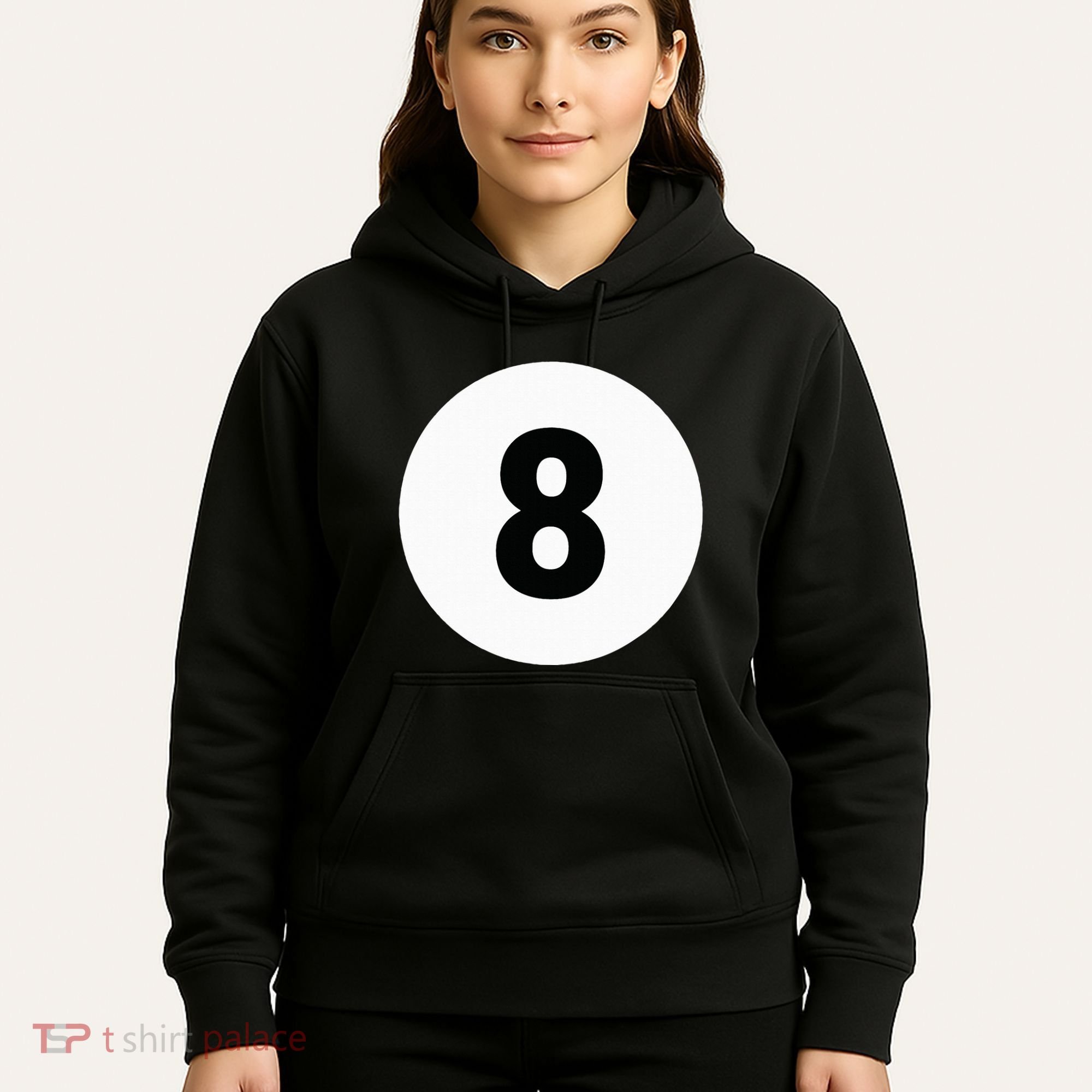8 Pool Ball 8 Billiards Costume Halloween Group Matching Hoodie