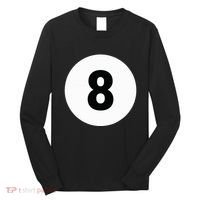 8 Pool Ball 8 Billiards Costume Halloween Group Matching Long Sleeve Shirt thumb 0
