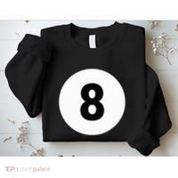 8 Pool Ball 8 Billiards Costume Halloween Group Matching Sweatshirt thumb 2
