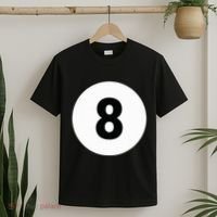 8 Pool Ball 8 Billiards Costume Halloween Group Matching T-Shirt thumb 2