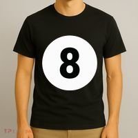 8 Pool Ball 8 Billiards Costume Halloween Group Matching T-Shirt thumb 3
