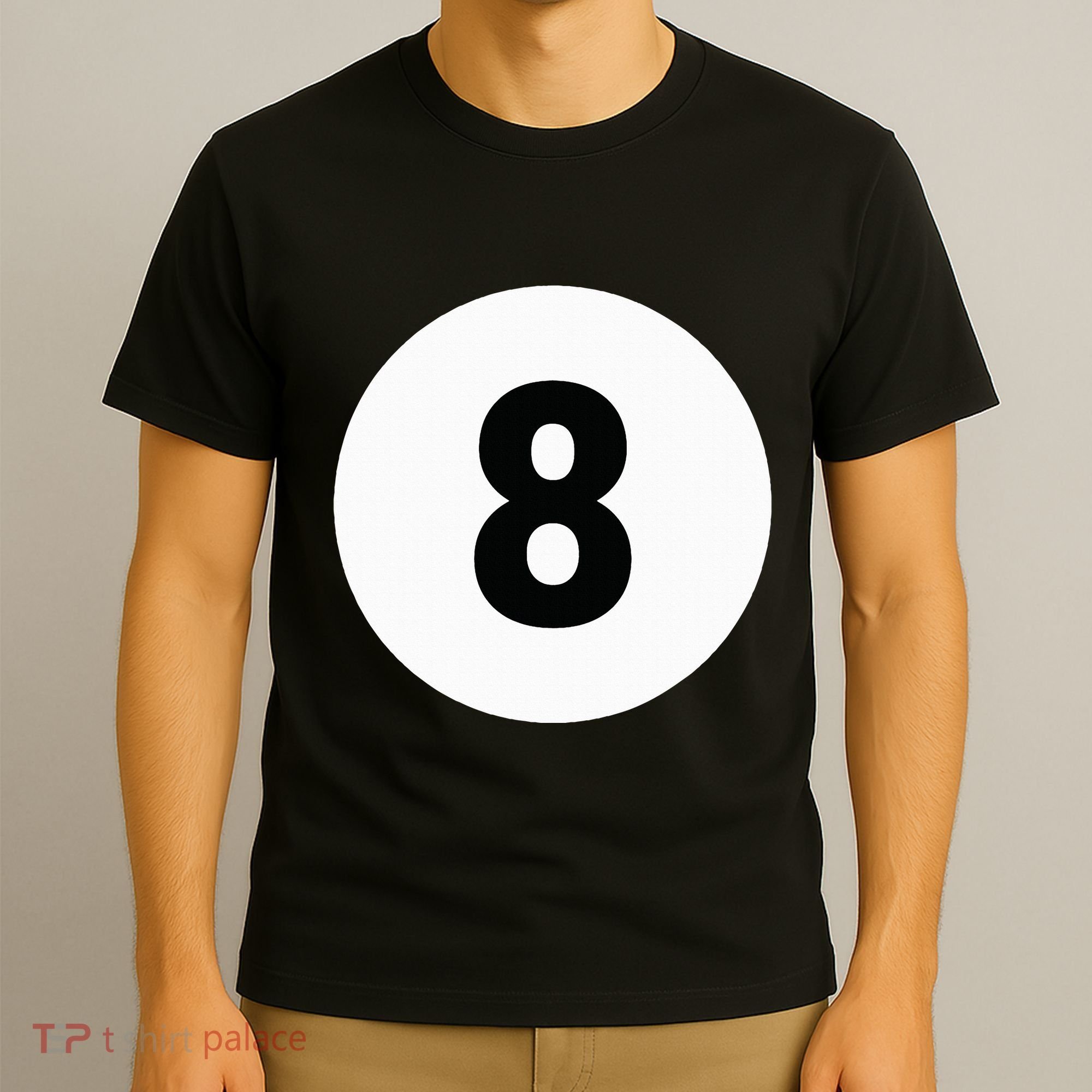 8 Pool Ball 8 Billiards Costume Halloween Group Matching T-Shirt