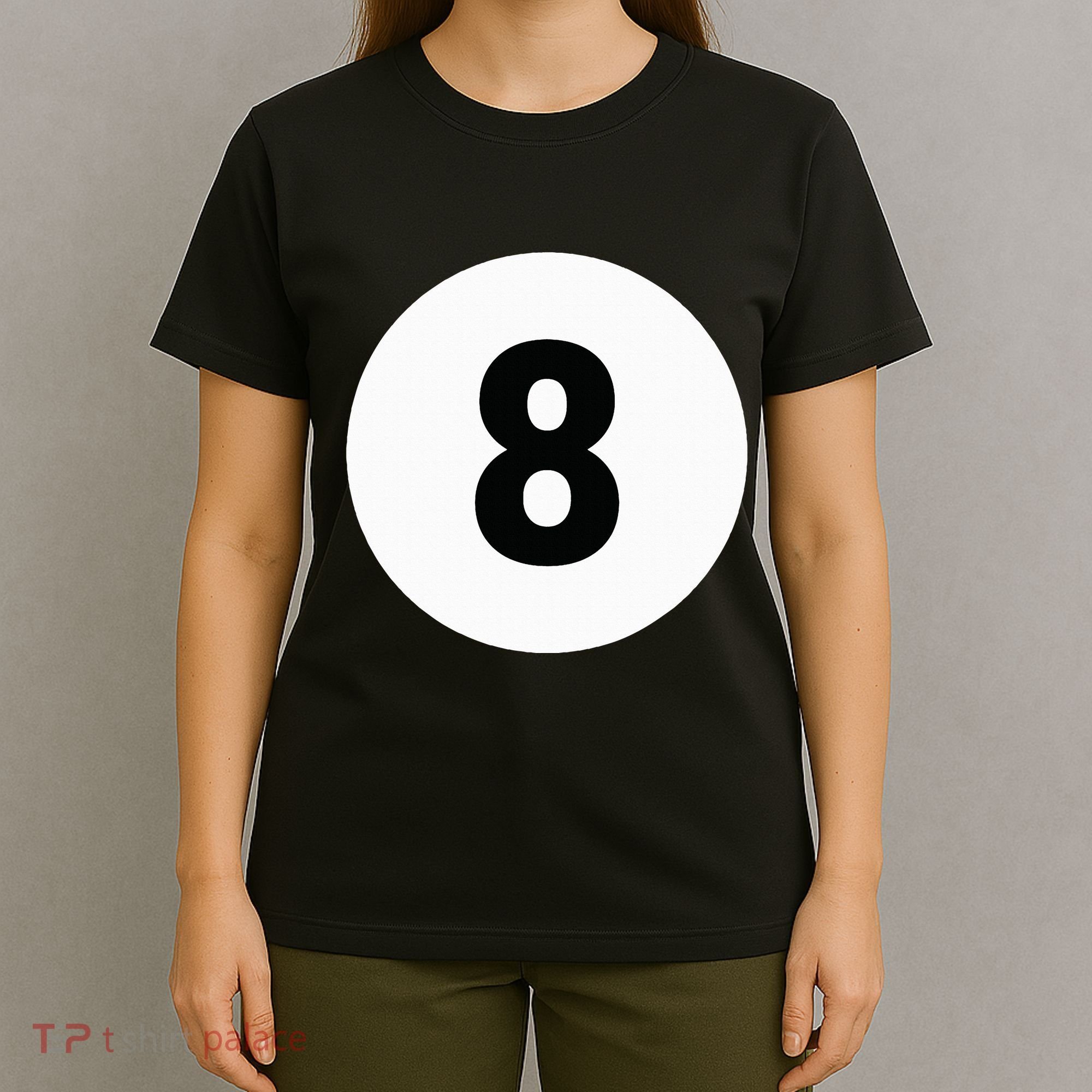8 Pool Ball 8 Billiards Costume Halloween Group Matching T-Shirt