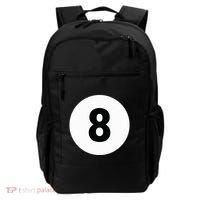 8 Pool Ball 8 Billiards Costume Halloween Group Matching Backpack thumb 0