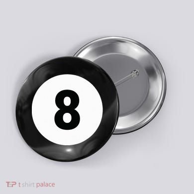8 Pool Ball 8 Billiards Costume Halloween Group Matching Button