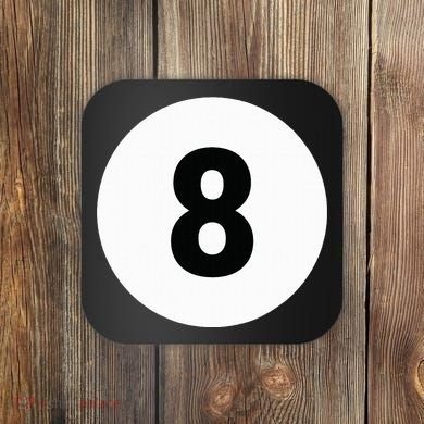 8 Pool Ball 8 Billiards Costume Halloween Group Matching Coaster