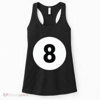 8 Pool Ball 8 Billiards Costume Halloween Group Matching Women's Tank Top thumb 0