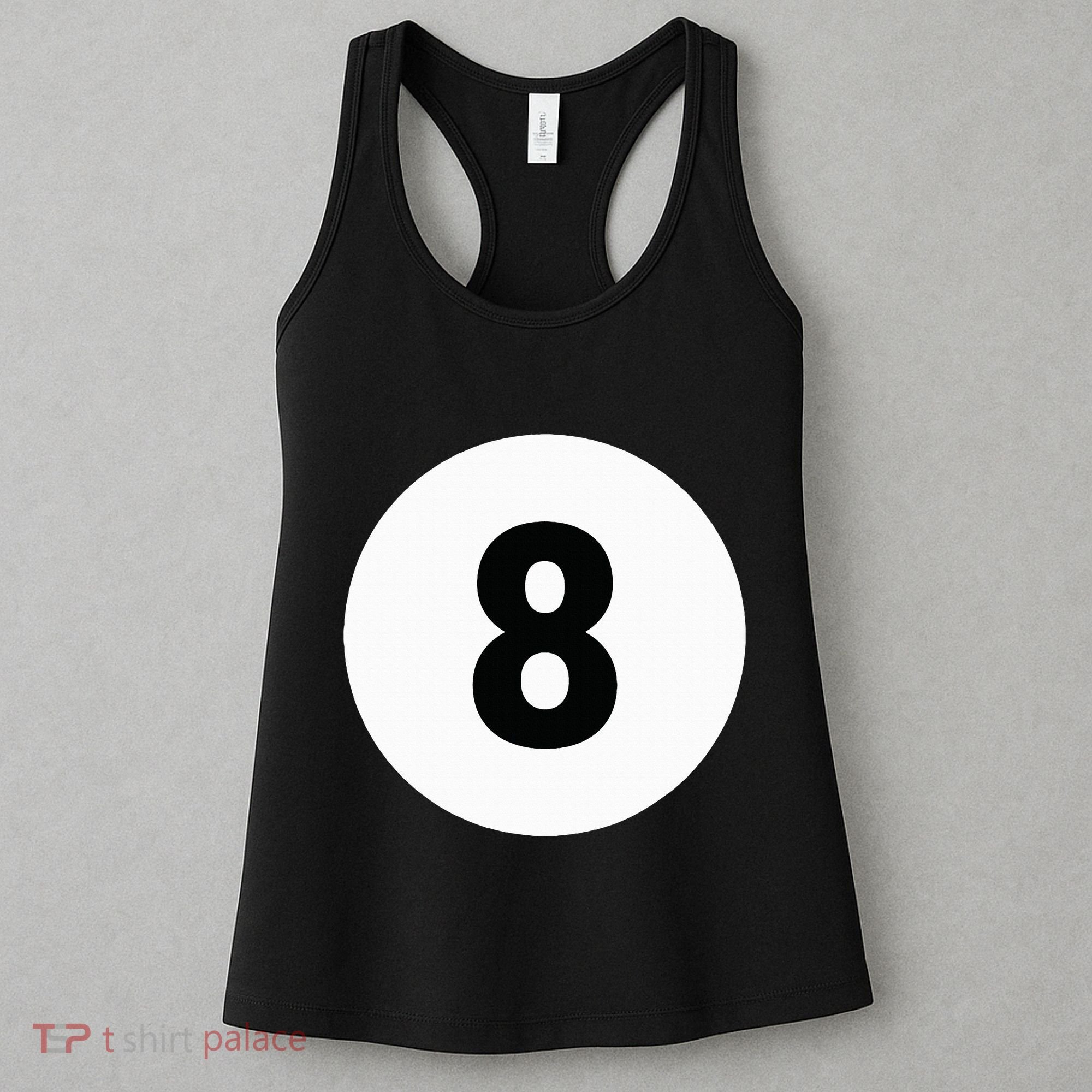8 Pool Ball 8 Billiards Costume Halloween Group Matching Women's Tank Top