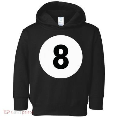 8 Pool Ball 8 Billiards Costume Halloween Group Matching Toddler Hoodie