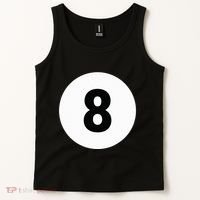 8 Pool Ball 8 Billiards Costume Halloween Group Matching Tank Top thumb 2