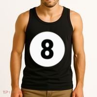8 Pool Ball 8 Billiards Costume Halloween Group Matching Tank Top thumb 3