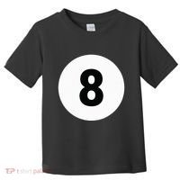 8 Pool Ball 8 Billiards Costume Halloween Group Matching Toddler T-Shirt thumb 0