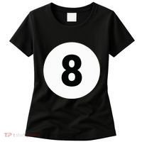 8 Pool Ball 8 Billiards Costume Halloween Group Matching Women's T-Shirt thumb 0