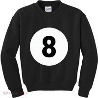8 Pool Ball 8 Billiards Costume Halloween Group Matching Kids Sweatshirt thumb 0