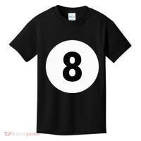 8 Pool Ball 8 Billiards Costume Halloween Group Matching Kids T-Shirt thumb 0