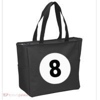 8 Pool Ball 8 Billiards Costume Halloween Group Matching Tote Bag thumb 2