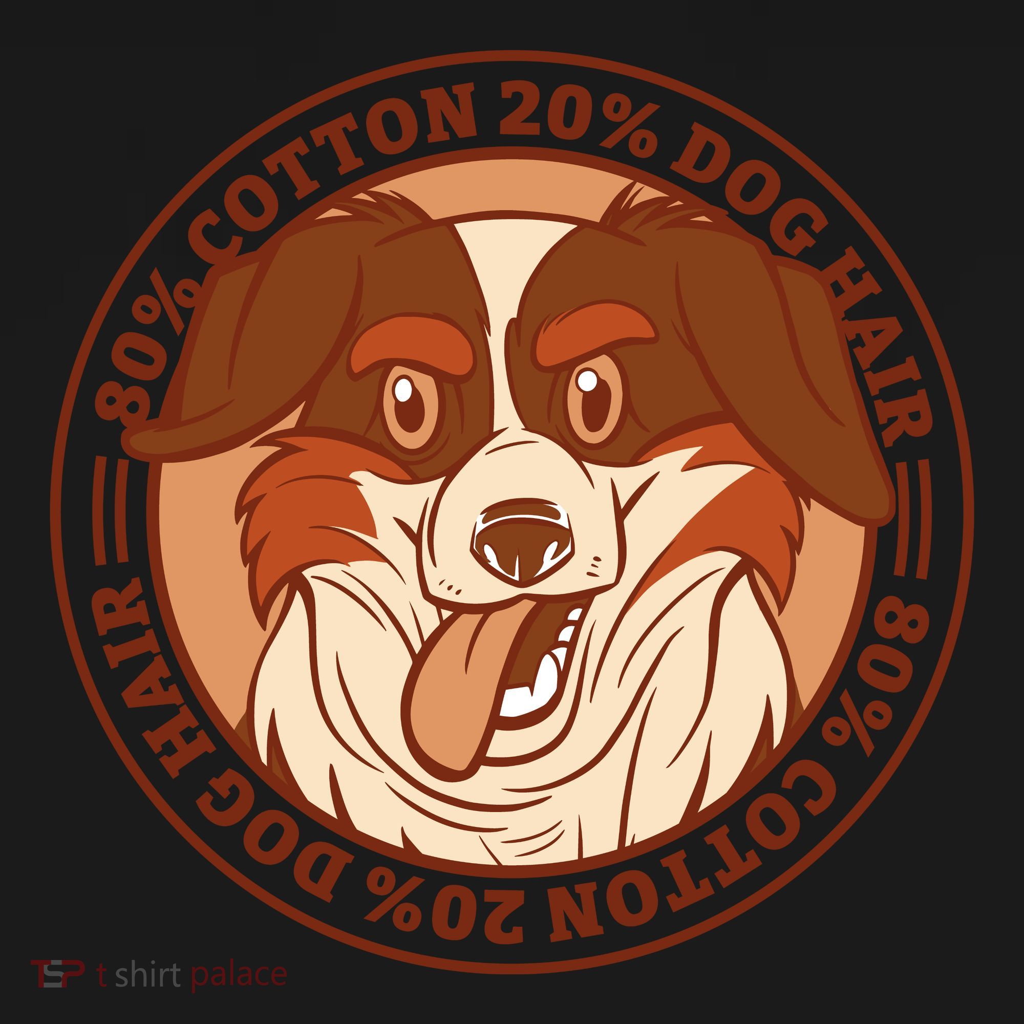 80 Percent Cotton 20 Percent Dog Hair Funny Polo