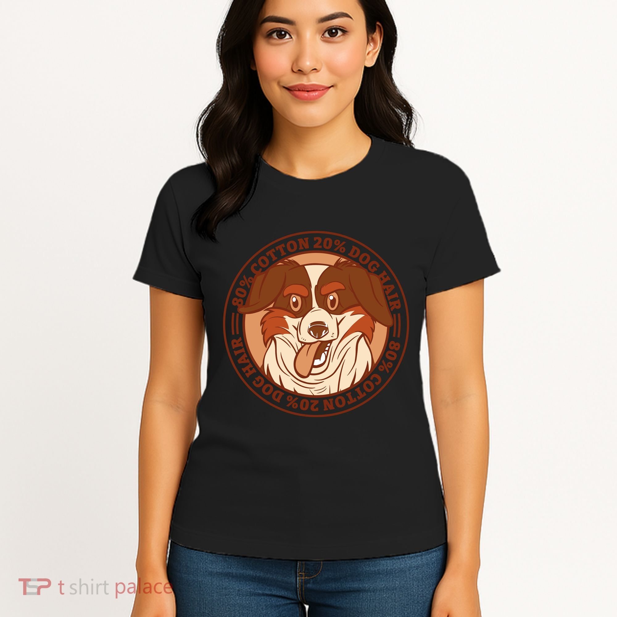 80 Percent Cotton 20 Percent Dog Hair Funny Women's T-Shirt