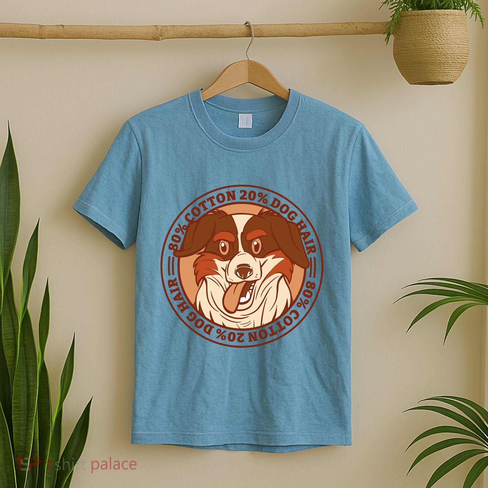 80 Percent Cotton 20 Percent Dog Hair Funny T-Shirt