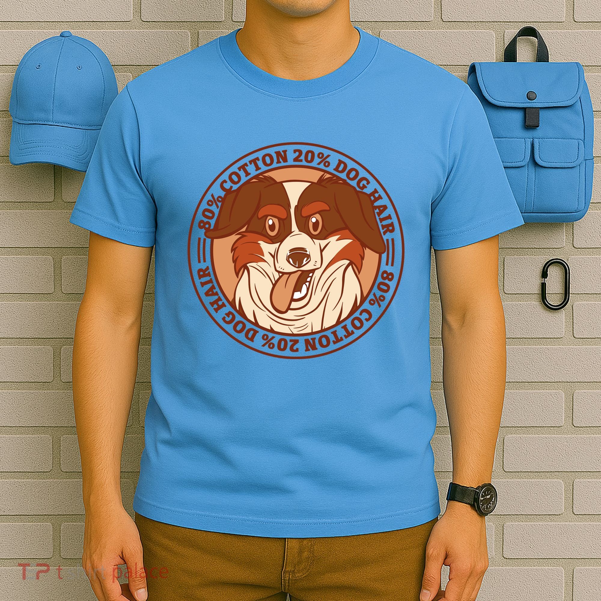 80 Percent Cotton 20 Percent Dog Hair Funny T-Shirt